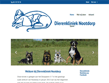 Tablet Screenshot of dierenklinieknootdorp.nl